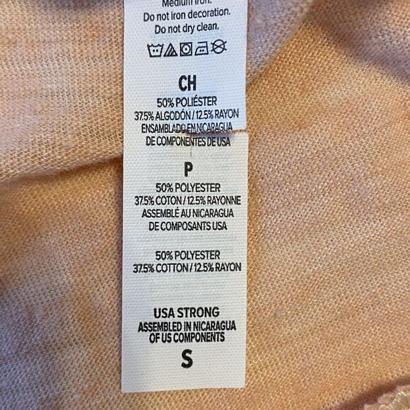 Paradise Point Love Bigger Orange Coral Four Leaf Clover Racerback Tank Top Sm - Picture 7 of 8